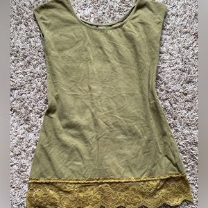 Green tank top